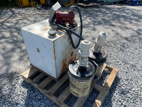 Used 50 Gallon Fuel Transfer Tank W/ 12V Pump