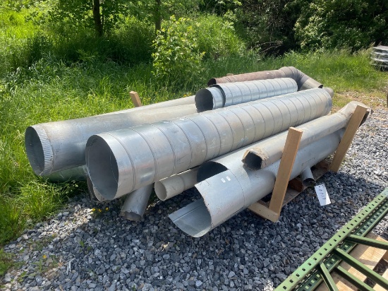 Skid Lot Of Misc. Aluminum Pipes