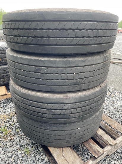 Skid Lot Of (4) 225/70R19.5 Tires