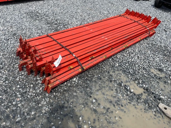 Used Skid Lot Of 8' Pall Racking Rails