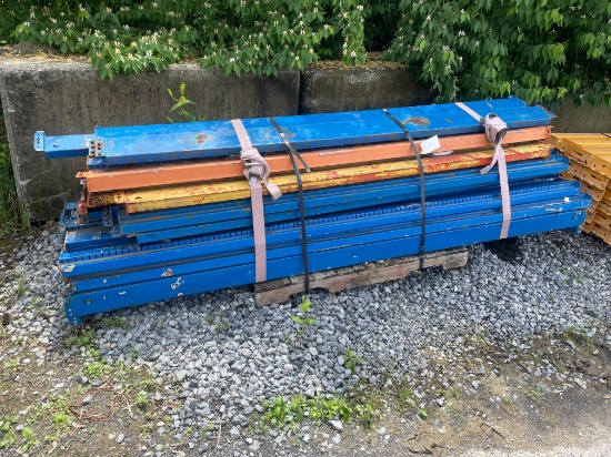 Skid Lot Of 8' Pallet Racking Rails