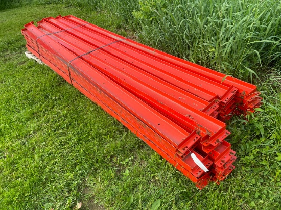Skid Lot Of 12' Pallet Racking Rails