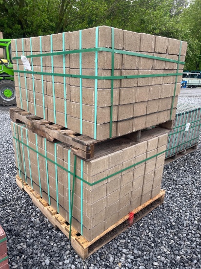 (2) Skid Lot Of New Hanover Pavers Tan