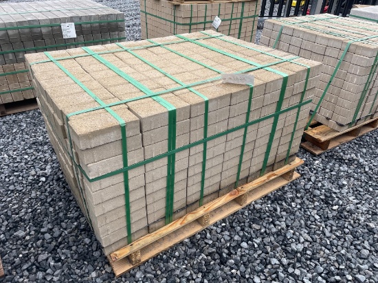 Skid Lot Of New Hanover Pavers Light Tan