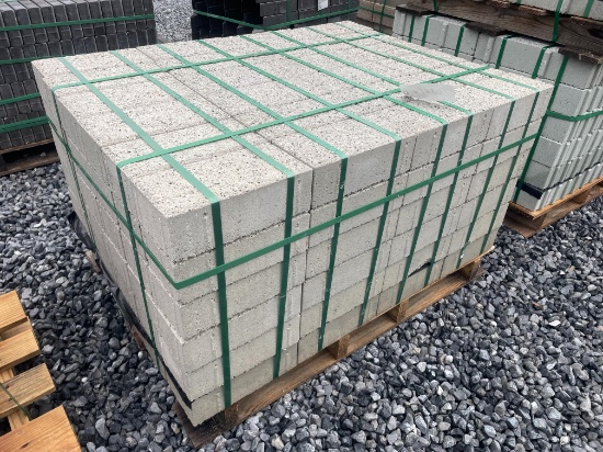 Skid Lot Of New Hanover Pavers Light Gray
