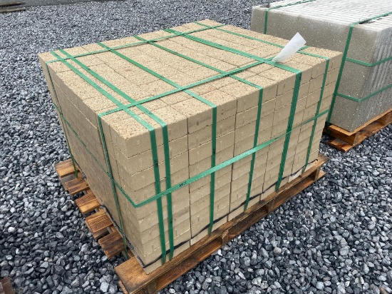 Skid Lot Of New Hanover Pavers Tan