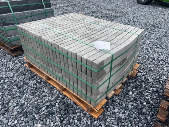 Skid Lot Of New Hanover Pavers Light Gray