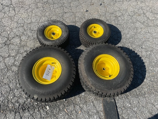 Set Of Lawn Mower Wheels
