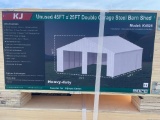 New KJ 45'X25' Double Garage Metal Shed