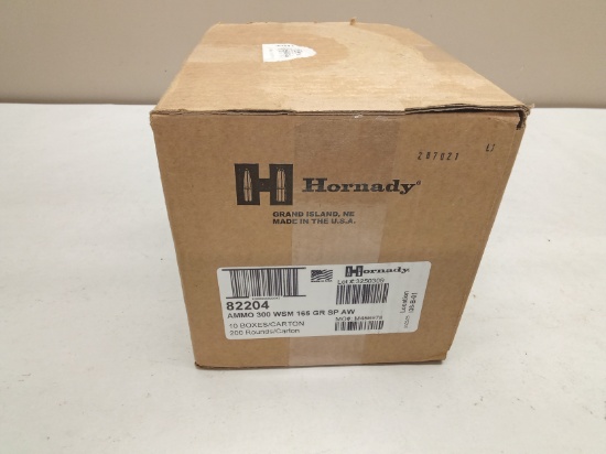 (200Rds.) HORNADY 300 WSM 165GR SP AMMO