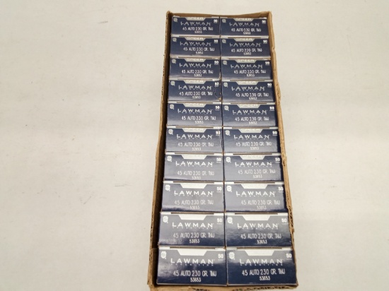 (1000Rds.) SPEER LAWMAN .45ACP 230GR FMJ AMMO