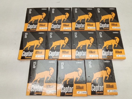 (110Rds.) CAPTOR 12GA 2-3/4" 00 BUCK AMMO