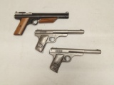(3 PCS.) DAISY 118 BB GUN PISTOLS, CROSMAN 130 22