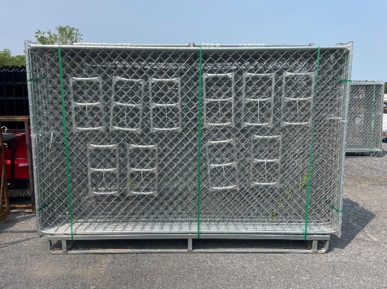 New Lot Of (20) Pieces 10'X6' Chain Link Fence
