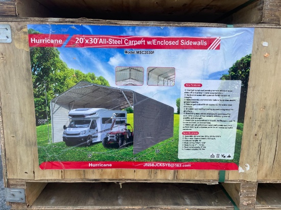 New Hurricane 20X30' All Steel Carport