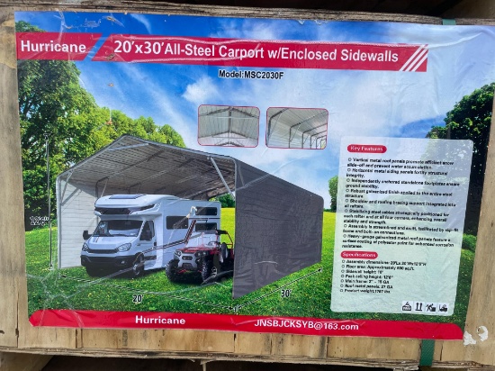 New Hurricane 20X30' All Steel Carport