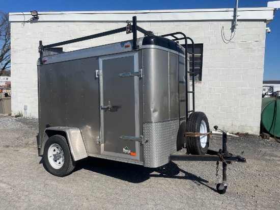 2019 Atlas 5'X8' Cargo Trailer W/ Ladder Rack