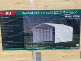 New KJ 20X30' Metal Garage