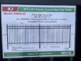 New KJ Skid Lot Of (22) Pcs 8X6' Steel Site Fence