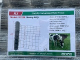Skid Lot Of (10) Rolls Galvanized Field Fence