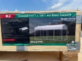 New KJ 11x19' All Steel Carport