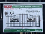(4X) Sets New KJ 20' BI-Parting Driveway Gates