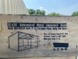 New 12X20' Metal Livestock Shed