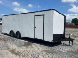 2019 Spartan 8X24 V Nose Enclosed Trailer