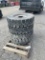 Skid Lot Of (4) 8.00-16 Solid Forklift Tires