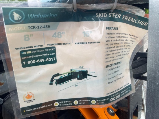 New Wolverine Quick Attach 48" Trencher