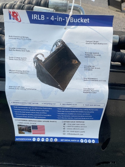New IR Mini Quick Attach 4 IN 1 Bucket