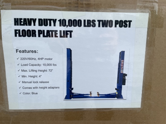 (2X) 10,000 2 Post Car Lift