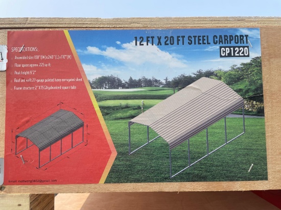 New 12X20' Steel Carport