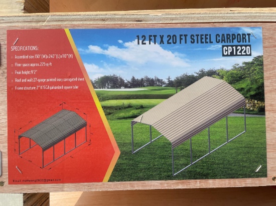 New 12X20' Steel Carport