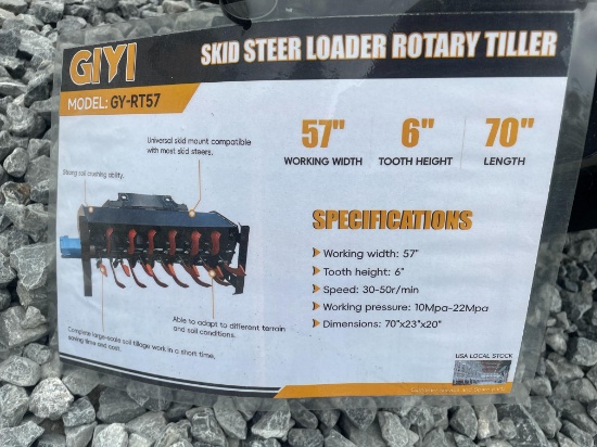 New GIYI Quick Attach 57" Roto Tiller