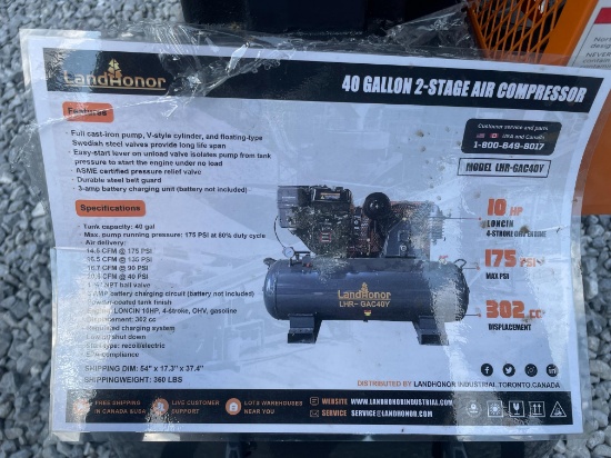 New Landhonor 40 Gallon 2 Stage Air Compressor