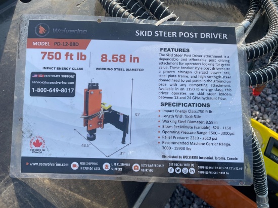 New Wolverine Quick Attach Post Driver
