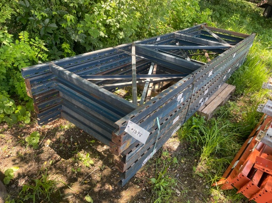 Skid Lot Of (7) 12' Pallet Racking Uprights