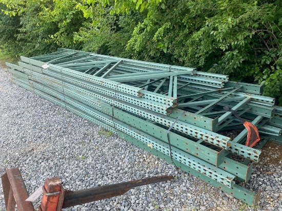Skid Lot Of Pallet Racking Uprights