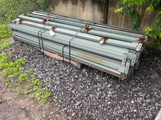 Skid Lot Of 8' Pallet Racking Rails