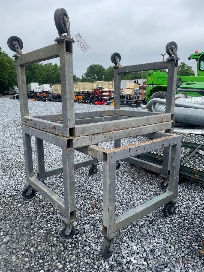 (3) Rolling Shop Carts