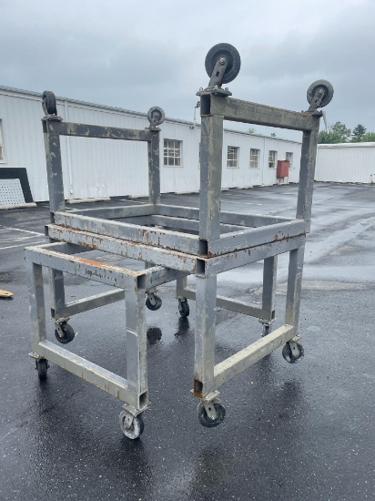(3) Rolling Shop Carts