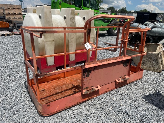 Used JLG 8' Lift Cage Basket W/ Quick Attach