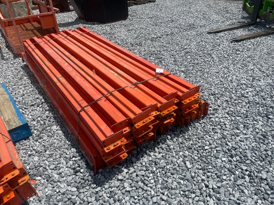 Skid Lot Of 8' Pallet Racking Rails