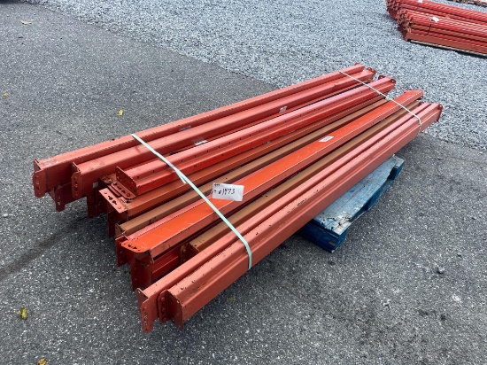 Skid Lot Of 105" Pallet Racking Rails