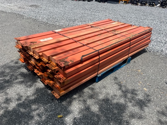 Skid Lot Of 8' Pallet Racking Rails