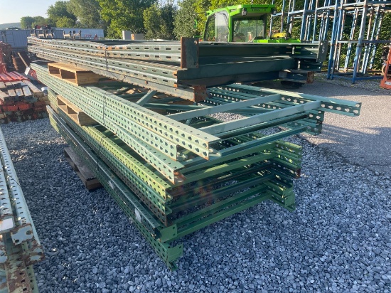 Skid Lot Of Misc Size Pallet Racking Uprights
