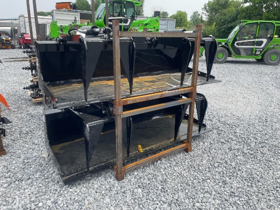 (2X) New GIYI 72"Quick Attach Flat Bottom Grapple