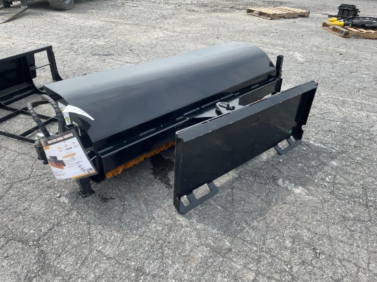 New GIYI 61" Quick Attach Broom Sweeper