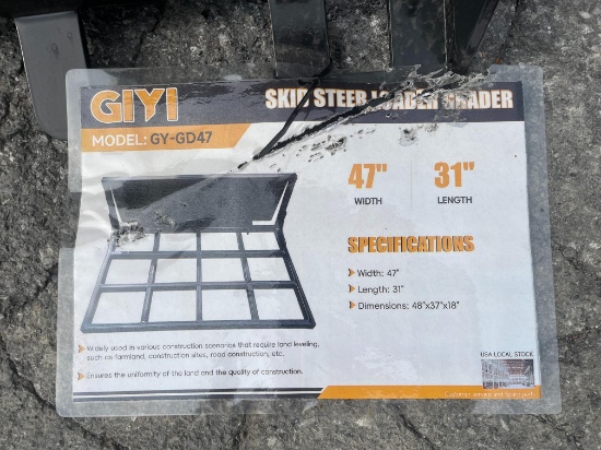 New GIYI Quick Attach 47" Grader